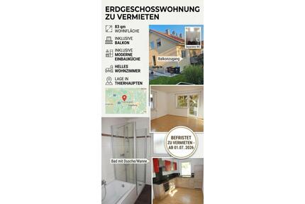 EG-Wohnung in Thierhaupten mit Balkon (für Paare)