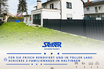 Kurzfristig verfügbar: Zwei-Familienhaus in ruhiger Lage in Haltingen - Weil am Rhein