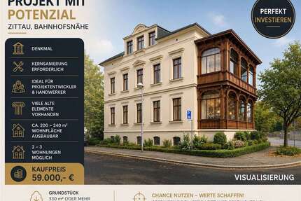 Haus zum Kaufen in Zittau 59.000,00 € 200 m²