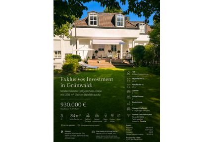 Wohnung zum Kaufen in Grünwald 930.000,00 € 84 m²