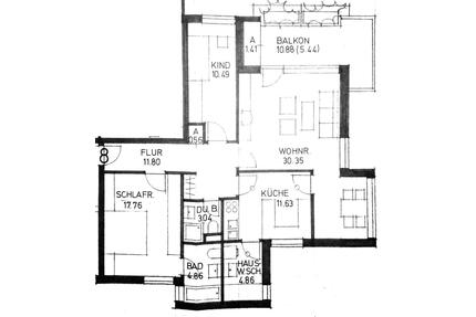 Geräumige 3,5-Z.-Wohnung in Langen, Balkon, 2 Garagen, von Privat - Geestland