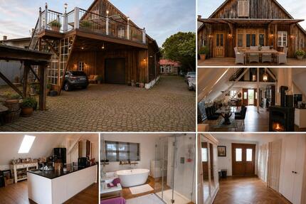 Außergewöhnliches Landloft mit Dachterrasse , Halle und Ambiente - Waldsee
