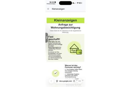 ACHTUNG!!!BITTE LESEN!BETRUGSMASCHE!Wohnung in marburg
