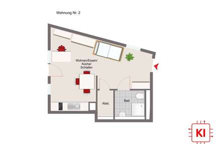 Wohnung zum Kaufen in Deggendorf 210.000,00 € 31 m²