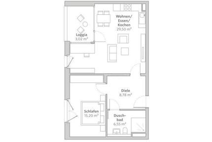 2 Zimmer Wohnung in Gmunder Höfen - München Sendling-Westpark