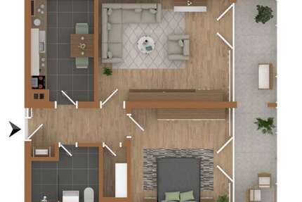 Wohnung zum Kaufen in Augsburg 199.000,00 € 57 m²