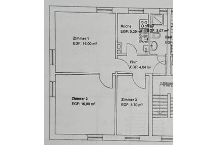 Frisch gestrichene 3 Zimmer, Küche und Bad mit Fenster Wohnung - Kassel Bettenhausen