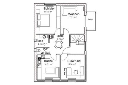 3 ZI Wohnung in Rimhorn 1. OG zu vermieten - Lützelbach