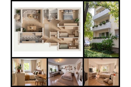 4-Zimmer-Wohnung, 1 Stock mit Balkon - Germering