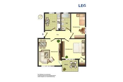 Wohnung zum Mieten in Bergkamen 499,00 € 67 m²