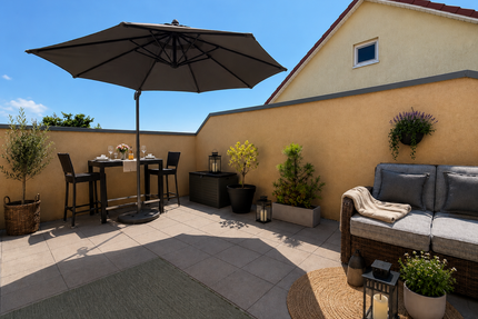 Penthouse-Feeling: 4 Zimmer Maisonette-Wohnung mit großer Dachterrasse! - Heppenheim