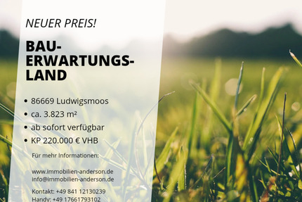 Gelegenheit: Bauerwartungsland in ländlicher Lage - Königsmoos Ludwigsmoos