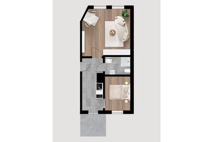 Top moderne 2-Zi. Wohnung EG - Erstbezug nach Sanierung - Wurzen