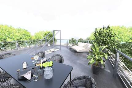 Exklusives Penthouse mit privatem Dachgarten und Panoramablick in Essen-Bredeney