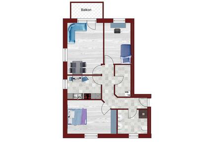 Schöne Dachterrassen - Wohnung in Bösel