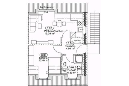 Wohnung in Ostenfeld - 850,00&nbsp;EUR Kaltmiete, ca.&nbsp; 42,00&nbsp;m&sup2; in Ostenfeld (Husum) (PLZ: 25872)