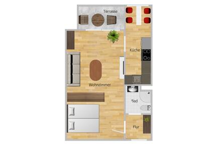 Hannover Ahlem 1,5 Zimmer 44qm Erdgeschoss Garten - Am Dornbusch