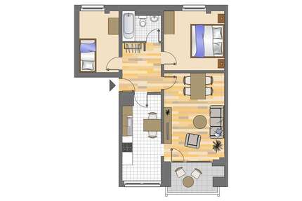 Wohnung zum Mieten in Düsseldorf 779,00 € 65.19 m²