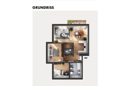 Moderne 3-Zimmer-ETW inkl. EBK und 2 Stellplätzen - Poxdorf