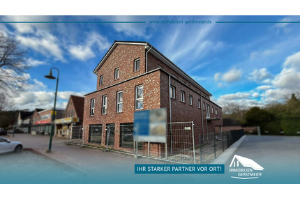 Stilvolle 3-Zimmer-Wohnung im Neubau, 1. OG – Aufzug, Balkon & Ortskernlage - Uplengen