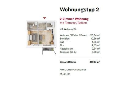 Betreutes Wohnen Zirndorf - 820,00&nbsp;EUR Kaltmiete, ca.&nbsp; 48,38&nbsp;m&sup2; in Zirndorf (PLZ: 90513)