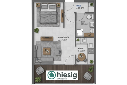 Wohnung zum Kaufen in Sonthofen 169.000,00 € 39 m²