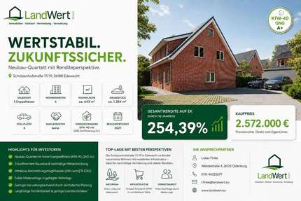 Haus zum Kaufen in Edewecht 2.572.000,00 € 643.02 m²