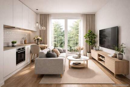 Helles Wohnen mit Tageslichtbad - modern, kompakt, flexibel - Offenbach Kaiserlei