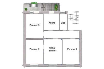 Wohnung zum Mieten in Düsseldorf Bilk 1.760,00 € 94 m² - Düsseldorf / Bilk