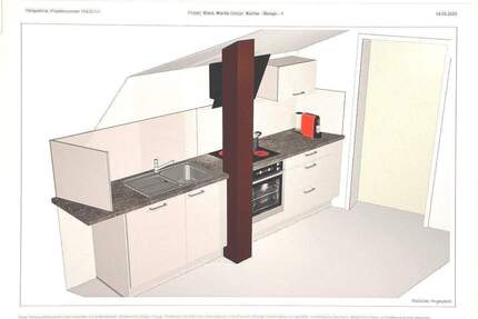 Frei ab sofort 3-Zimmer-Dachgeschosswohnung im 3. Obergeschoss (ohne Aufzug) neue Einbauküche - Traben-Trarbach
