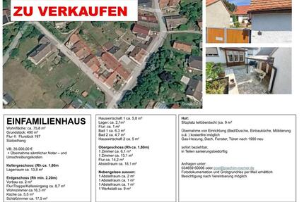 kleines Einfamilienhaus - 35.000,00&nbsp;EUR Kaufpreis, ca.&nbsp; 75,00&nbsp;m&sup2; in Allstedt (PLZ: 06542)
