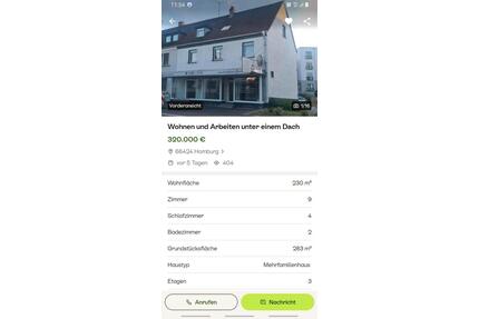 haus mit geschäft - 285.000,00&nbsp;EUR Kaufpreis, ca.&nbsp; 230,00&nbsp;m&sup2; in Homburg (PLZ: 66424)