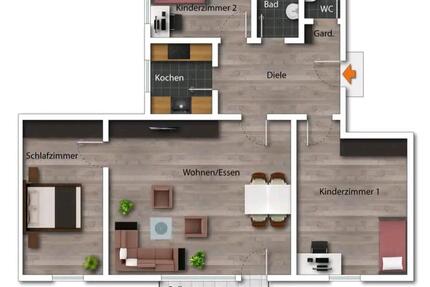 4 Zimmer Eigentumswohnung im Zentrum ohne Maklerprovision!! - Waldkraiburg