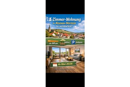 2 Zimmer Wohnung in Alzenau Hörstein, Balkon, Stellplatz