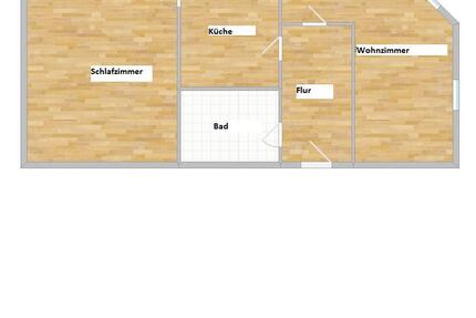 2- Raum Wohnung 1. OG - 320,00&nbsp;EUR Kaltmiete, ca.&nbsp; 56,50&nbsp;m&sup2; in Köthen (Anhalt) (PLZ: 06366)
