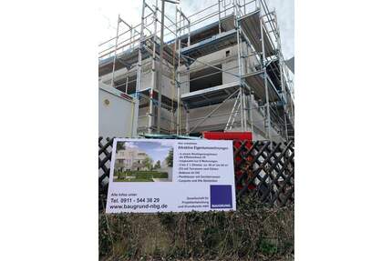 Neubau! 3-Zi.-Whg. im 1.OG mit West-Balkon und Top-Ausstattung in FÜ-Poppenreuth, jetzt Rohbau besichtigen – Bezug noch in diesem Jahr! - Fürth Ronhof