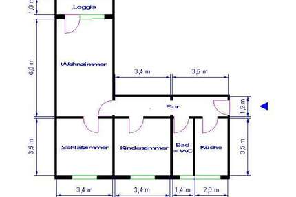 Wohnung zum Mieten in Magdeburg 368,59 € 65.82 m²