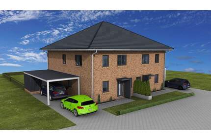 Neubau-Doppelhaushälfte in Jever - modernes Wohnen für die Familie