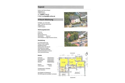 4 Raum Wohnung - 1. OG links (Gartenseite) - Friedland