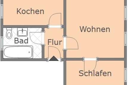 Wohnung zum Mieten in Riesa 260,00 € 48.16 m²