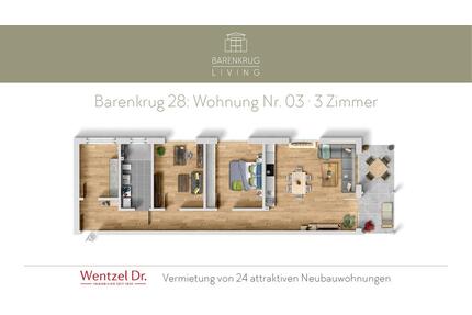 Ihr neues Zuhause: 3-Zimmer-Neubauwohnung in Hamburg–Tonndorf – Wentzel Dr.