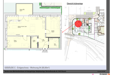 Wohnung zum Mieten in Buseck 990,00 € 80.6 m²