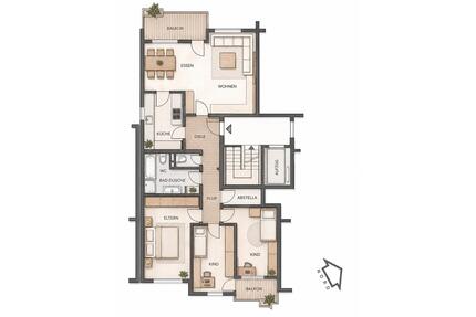 4,5- Zimmer Wohnung Provision frei - Pforzheim Büchenbronn