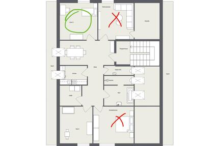 Helles WG-Zimmer - 451,00&nbsp;EUR Kaltmiete, ca.&nbsp; 111,00&nbsp;m&sup2; in Harrislee (PLZ: 24955)