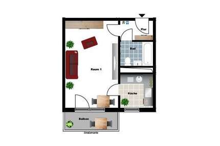Wohnung zum Mieten in Magdeburg 289,00 € 33.96 m²