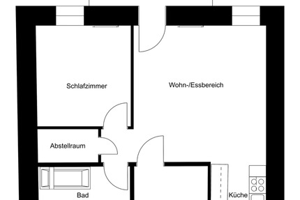 Charmante 2-Zimmer-Wohnung m. Balkon und EBK – Altstadt Villingen - Villingen-Schwenningen