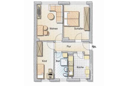 Wohnung 2R 51m2 3R 62m2 mit EBK, NEU SANIERT Geithain
