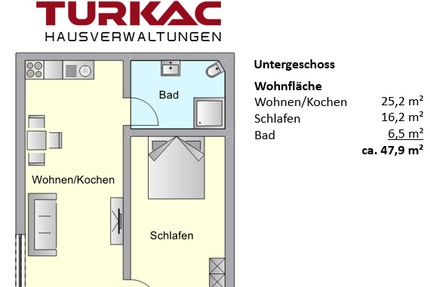 Wohnung zum Mieten in Haiger 500,00 € 47.9 m²