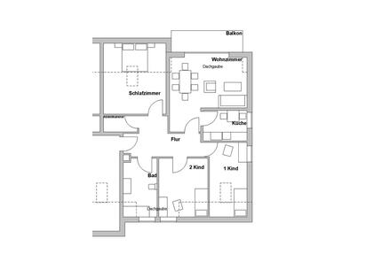 Dachgeschoss Wohnung Plattling Pankofen Baujahr 2019 - Deggendorf