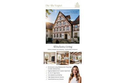 Schöner leben in der Alten Vogtei – All Inclusive Living - Backnang